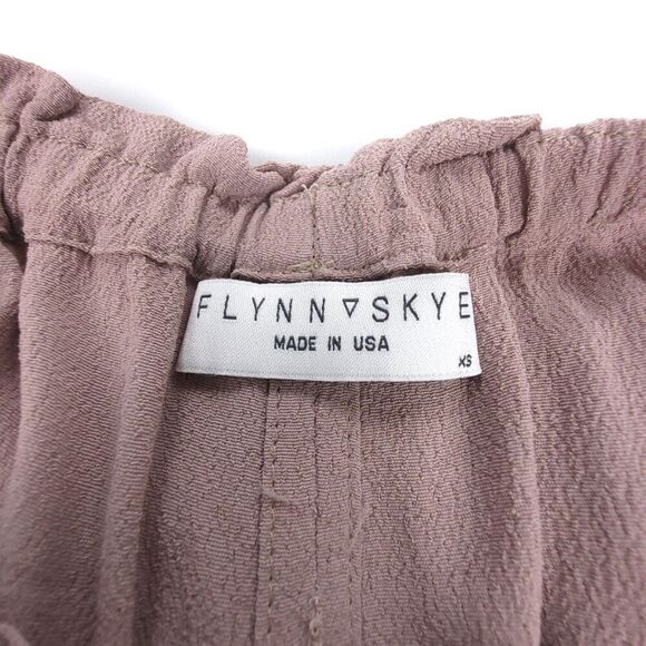 FLYNN SKYE Bella Ethereal Boho Off Shoulder Slit Maxi Dress Prom Dusty Mauve XS - Picture 2 of 9